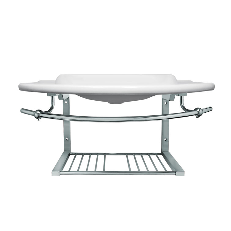 Whitehaus Collection Isabella 25.13'' White Vitreous China UShaped